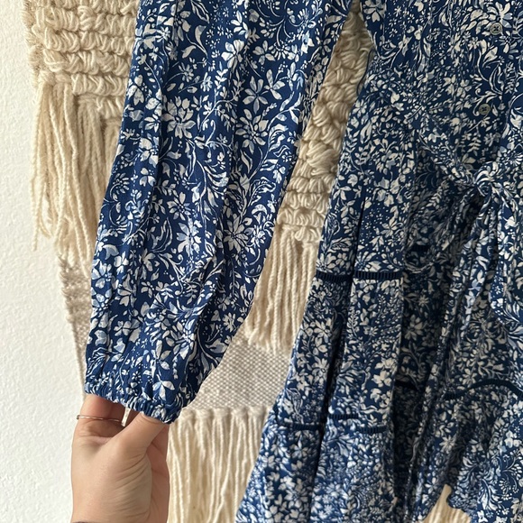 Madewell Tie-Waist Tiered Mini Dress - Picture 6 of 10